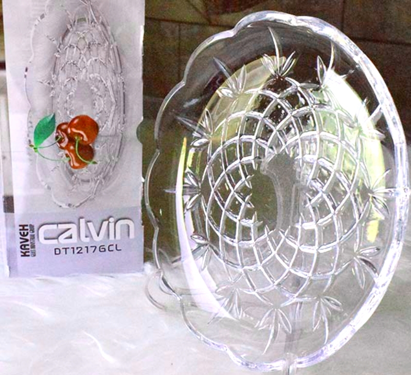 تصویر پیش دستی کلوین بلور کاوه 6 عددی کادویی سفید شفاف 